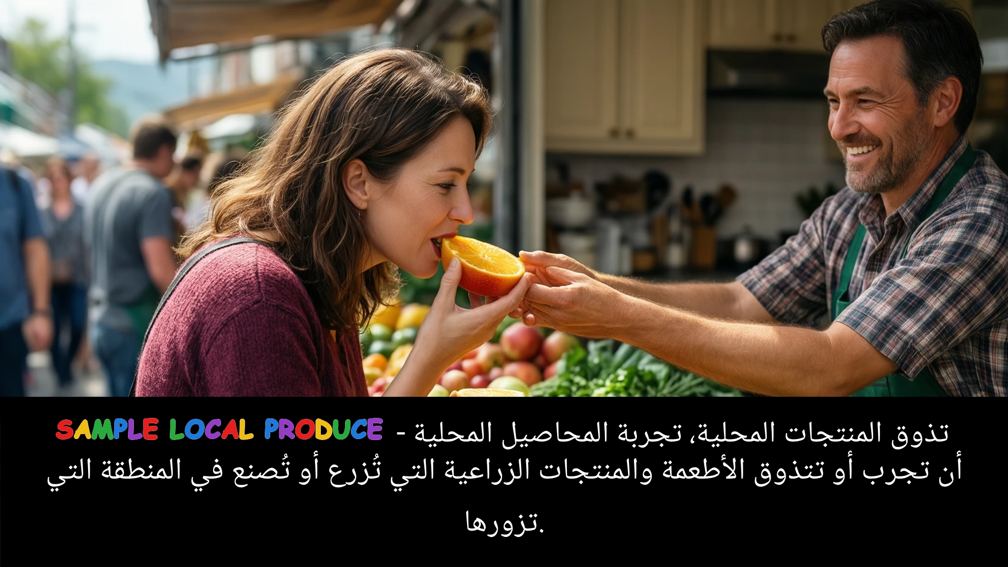 Arabic Illustration for sample local produce